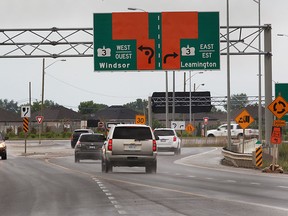 The roundabout at Howard Ave. and highway 3 is shown Wednesday, June 4, 2014, in Windsor, Ont. (DAN JANISSE/The Windsor Star)