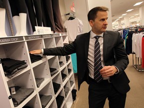 Sears CEO Doug Campbell tours the local Sears store in Windsor on Tuesday, June 10, 2014. (Tyler Brownbridge/The Windsor Star)