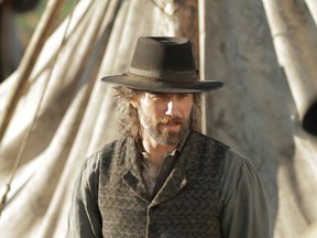 Anson Mount stars as Cullen Bohannon, a bitter ex-confederate soldier in Hell On Wheels, filmed in Alberta.