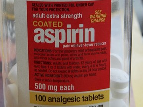 For some people, risk for bleeding and/or ulcers with Aspirin is higher than average. A review with your doctor is a must before starting Aspirin. (DAN JANISSE / Windsor Star files)