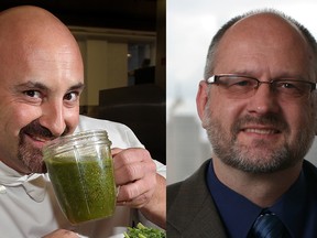 Local chefs Ahron Goldman, left, and Helmut Markert: Newest members of the Canadian Culinary Federation's Honour Society. (Windsor Star)