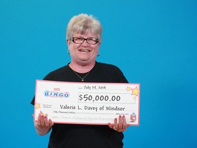 Windsor’s Valerie Lynne Davey won big with INSTANT BINGO. She’s the latest winner of a $50,000 top prize on a $3 play.