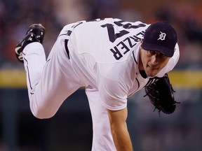 Detroit's Max Scherzer throws a pitch during the fifth inning against the Chicago White Sox Wednesday. (AP Photo/Carlos Osorio)