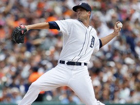 Tigers pitcher Drew Smyly throws the ball against the Cleveland Indians during the second inning at Comerica Park on July 20, 2014 in Detroit, Michigan. (Duane Burleson/Getty Images)