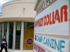 HOLLYWOOD, FL - JULY 28:  A Family Dollar store is seen on July 28, 2014 in Hollywood, Florida. (Photo by Joe Raedle/Getty Images) ORG XMIT: 503841595