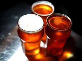 Pints of craft beer are pictured in this file photo. (Getty Images files)