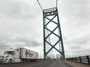 The shortage of truck drivers in both Canada and the U.S. will eventually cause prices to rise for consumers if the situation isn't resolved. (Windsor Star files)