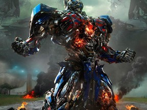 Optimus Prime in the movie Transformers: Age of Extinction. (Courtesy of Paramount Pictures)