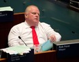 Toronto Mayor Rob Ford reacts during City Council at City Hall in Toronto, Ontario on Wednesday, July 9, 2014.   (Laura Pedersen/Postmedia News)