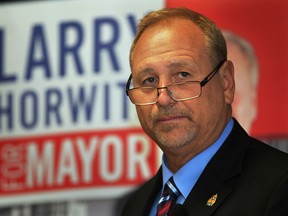 Larry Horwitz speaks at a media conference Wednesday, July 16, 2014, in Windsor, Ont. to announce his candidacy for mayor of Windsor.  (DAN JANISSE/The Windsor Star)