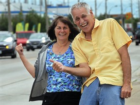 Diane and Leo Dufour are taking their Komedy Korner business on the road. They will bringing shows to several different venues in Windsor and Essex County. They are shown Wednesday, July 23, 2014, in Windsor, Ont. (DAN JANISSE/The Windsor Star)