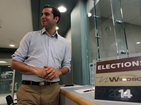 Ward 10 Coun. Al Maghnieh files for candidacy in the Oct. 27 municipal election. Photographed at Windsor city hall on July 4, 2014. (Nick Brancaccio / The Windsor Star)