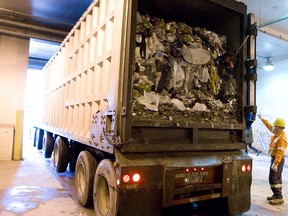 About 17% of trash dumped in Michigan’s landfills each year comes from across the border, according to a report from the Michigan Department of Environmental Quality. (Peter J. Thompson/National Post)