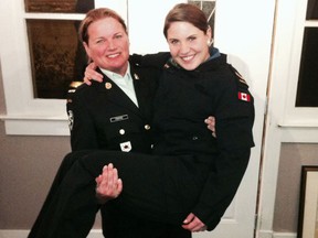 Pearl Osmond holds her daughter Robyn Young in a photo they hoped would catch the attention of the producers at The Amazing Race Canada. (HANDOUT/The Windsor Star)