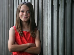 Ashley Poulin, 12, of Belle River, is allergic to dairy and eggs and is on a mission to spread awareness about allergies and asthma. (DAX MELMER / The Windsor Star)