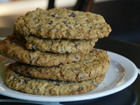 Foods like oatmeal chocolate chip cookies can wreak havoc with the digestive tract of dogs and cats. (Nic Hume / Victoria Times Colonist files)