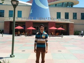 Omar Elhindi, a 21-year-old Windsor native, has been interning at Disney since early June (Courtesy of Omar Elhindi)