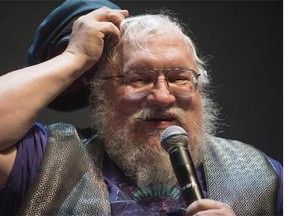 George R. R. Martin, creator of the drama series Game of Thrones, speaks at the 14th edition of the Neuchatel International Fantastic Film Festival, NIFF, in front of fans during a lecture at the Theatre du Passage in Neuchatel, Switzerland, Thursday, July 10, 2014. Martin admits that some fans have correctly guessed how he intends to end the series and he's even considered changing the story's big conclusion. THE CANADIAN PRESS/AP-Keystone, Sandro Campardo