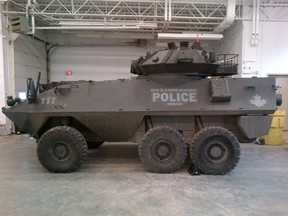 In 2013, the New Glasgow police in Nova Scotia acquired a decommissioned Cougar armoured vehicle free of charge from the Canadian Forces. All armaments have been removed.