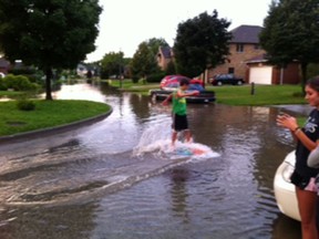 Flooding in South Windsor. Liz Montemurri/Special to The Star