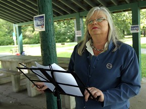 Victoria Cross announces she is seeking the ward 4 council seat during a press conference at Memorial Park in Windsor on Friday, August 15, 2014.              (Tyler Brownbridge/The Windsor Star)