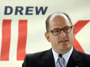 Ward 1 Coun. Drew Dilkens launched his mayoral campaign on Aug. 5, 2014. (Tyler Brownbridge / The Windsor Star)