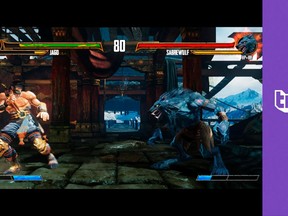 The streaming video service, Twitch, shows a broadcast of the fighting game, Killer Instinct on Xbox One. (Associated Press files)