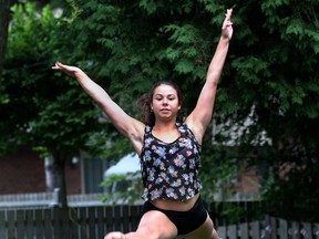Nathalie Couvillion is shown at her Windsor, ON. home on Monday, July 28, 2014. She has made the short list for the Detroit Piston cheerleading team. (DAN JANISSE/The Windsor Star)