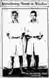 Shorts have at last made their appearance in the Border Cities as street wear for the discriminating young man. Here are the first two pairs, worn by Joseph and Abe Morrison, of 55 McKay avenue on July 2, 1930. The young men are employed in Detroit, where they became inoculated with the fashion which they are now introducing to the Border Cities. (Border Cities Star)