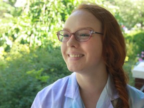 Haylee Begin-Dyck is a  Catholic Central student who was the only Canadian invited to a BASF Science program at Fairleigh Dickinson University in the United States. (JASON KRYK/The Windsor Star)