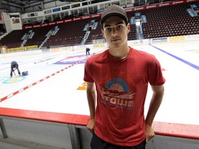 The Windsor Spitfires Ryan Foss is ready to start training camp at the WFCU Centre in Windsor on Friday, August 22, 2014. (Tyler Brownbridge/The Windsor Star)