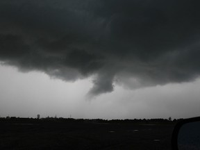 Storm clouds over the Leamington area are shown in this July 2014 file photo. (Jason Kryk / The Windsor Star)