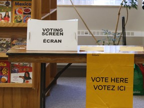 A voting station at Dougall Public School in Oct. 2011. (Windsor Star files)
