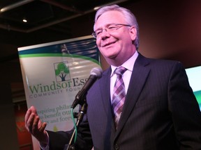 WINDSOR, ON.: AUGUST 11, 2014 -- Robin Easterbrook, Windsor Essex Community Foundation, unveils the findings of the 2014 Vital Signs survey in the News Cafe at the Windsor Star in Windsor on Monday, AUG. 11, 2014. (DYLAN KRISTY/The Windsor Star)