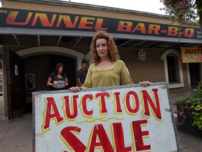 Helena Ventrella of Tunnel Bar-B-Q is overseeing an auction of restaurant equipment and historic store memorabilia by  Richard Lavin Auctions Wednesday September 10, 2014. (NICK BRANCACCIO/The Windsor Star)
