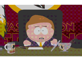 Eric Cartman smiles away concerns his Washington Redskins company name is somehow offensive to the NFL franchise.
(Photograph via YouTube)