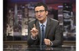 In this April 2014 image released by HBO, host John Oliver speaks during "Last Week Tonight with John Oliver," in New York. In this April 2014 image released by HBO, host John Oliver speaks during "Last Week Tonight with John Oliver," in New York.