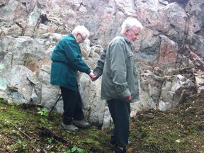 Gillian and Jonathan Bennett are shown in an undated family handout photo. Gillian Bennett's family scattered her ashes this weekend, in a quiet ritual shared by those she loved T