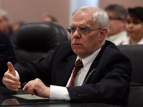 Dr. Alan Heimann, medical officer of health, speaks at city hall in Windsor on Monday, January 28, 2013.        (TYLER BROWNBRIDGE / The Windsor Star)