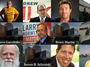 Windsor's mayoral candidates are pictured in this photo collage. (FILES/The Windsor Star)