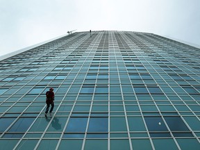 Participants rappel down the side of Caesars Windsor as they take part in the Easter Seals Drop Zone in Windsor on Monday, September 15, 2014.                    (TYLER BROWNBRIDGE/The Windsor Star)