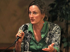 Canadian singer and activist Sarah Harmer participates in a panel discussion on the Great Lakes on Wednesday, Sept. 24, 2014, at the University of Windsor.   (DAN JANISSE/The Windsor Star)
