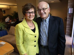 Ron and Noella Truant received an award from the Hospice of Windsor-Essex for excellence in fundraising at a ceremony Tuesday, Sept. 16, 2014, in Windsor, ON.  (DAN JANISSE/The Windsor Star)