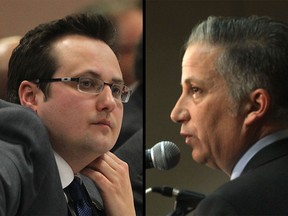 Windsor's Ward 7 incumbent Irek Kusmierczyk (L) and leading Ward 7 candidate Angelo Marignani (R) are shown in these file photos. (Dan Janisse / The Windsor Star)