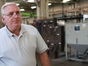 Glenn Coates, the president of Lakeside Plastics, is pictured in the factory, Friday, June 17, 2011.  (DAX MELMER / The Windsor Star)