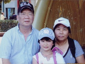 Dong Duong and Mayli Duong with Phuong Thang, who was killed in an industrial accident on Friday. (Special to the Star)