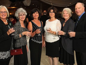 The annual Polenta Fest gala which raises money for the VON and the House of Sophrosyne was held Friday, Sept. 12, 2014, at the Fogolar Furlan in Windsor, ON. Shown during the event are Jan Bedard, Francine Chalmers, Connie Caissie, Paulette Meseck, Kathy McGuire and John Martel. (DAN JANISSE/The Windsor Star)