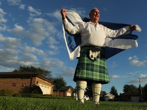 Charlie McGregor 67, a retired autoworker and president of the local Glasgow Celtic on September 16, 2014. McGregor is torn about the upcoming referendum in Scotland. (Jason Kryk/The Windsor Star)