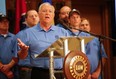 UAW President Dennis Williams speaks at a news conference on July 10, 2014, in Chattanooga, Tenn. (Associated Press files)