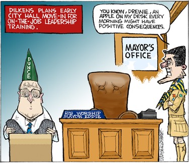 Mike Graston's Colour Cartoon For Friday, October 31, 2014